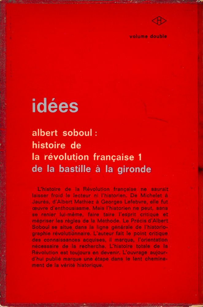 『histoire de la révolution française 1 : de la bastille á la gironde』