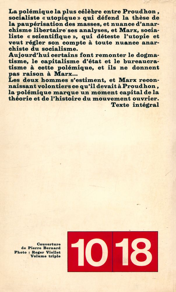 『Misère de la philosophie : Philosophie de la misère』 6