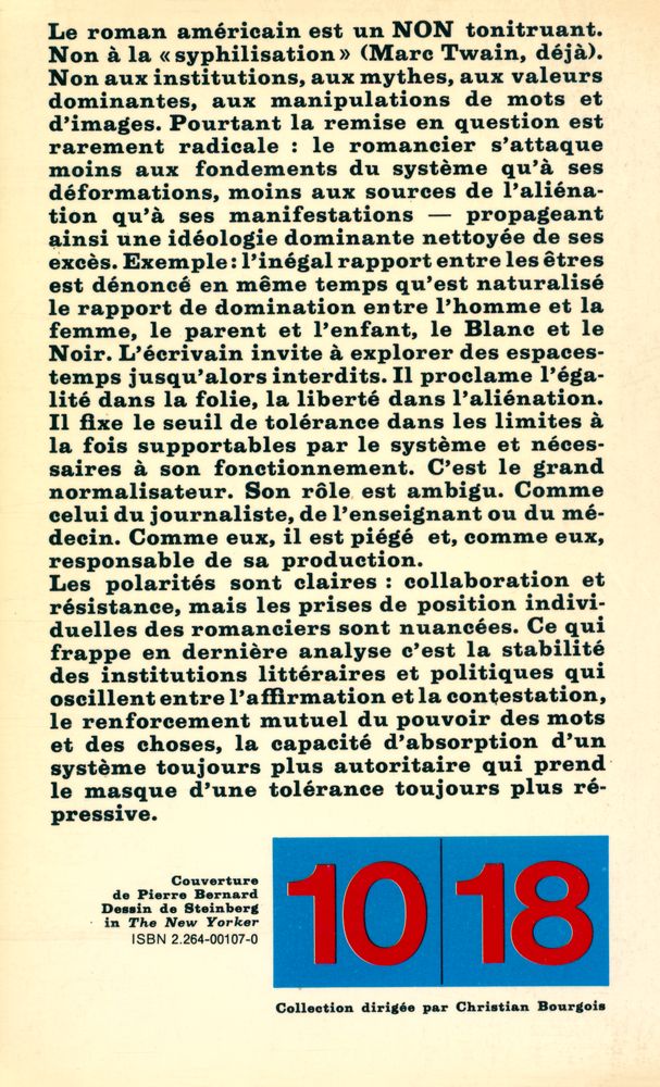 『L'aliénation dans le roman américain cantemporain 1』 6