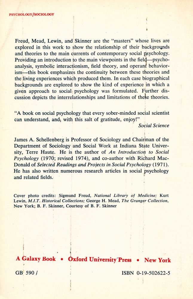 『Masters of social psychology』 4