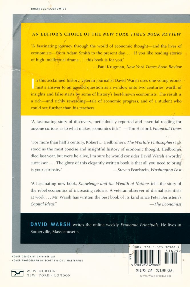 『Knowledge and the wealth of nations : a story of economic discovery』 4