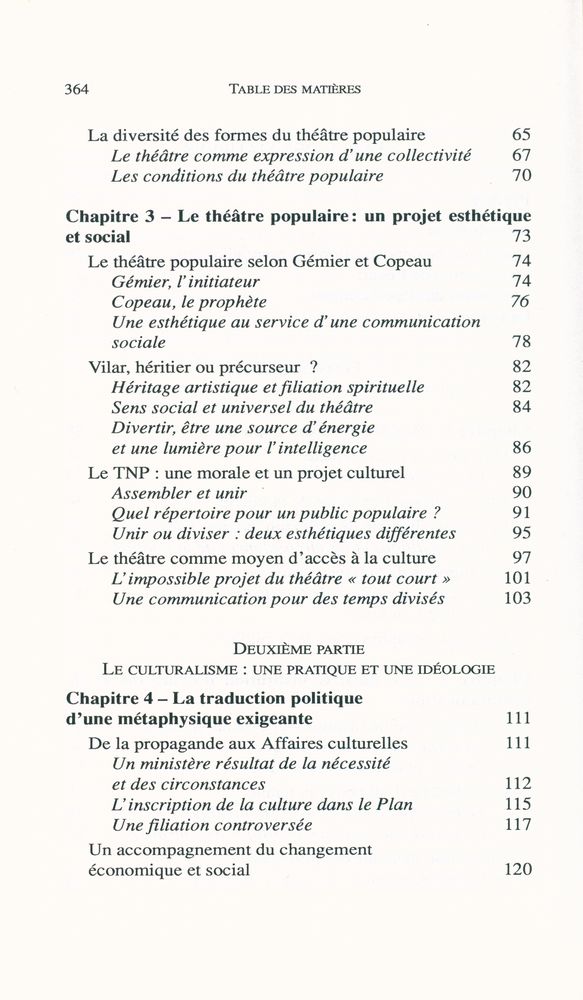 『La culture en action : DE Vilar à Lang : le sens perdu』 3