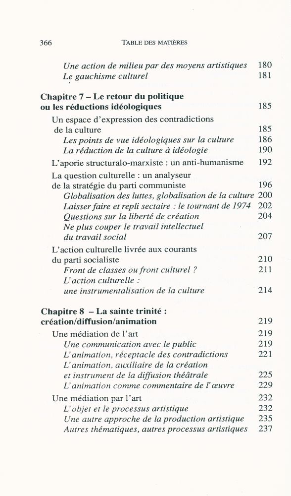 『La culture en action : DE Vilar à Lang : le sens perdu』 5