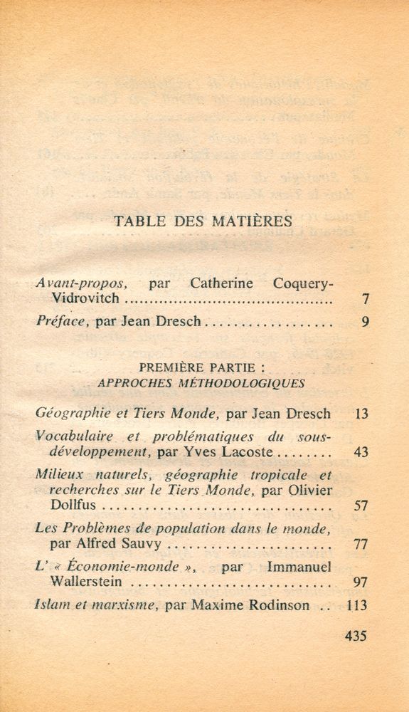 『Connaissance du Tiers - Monde』 2