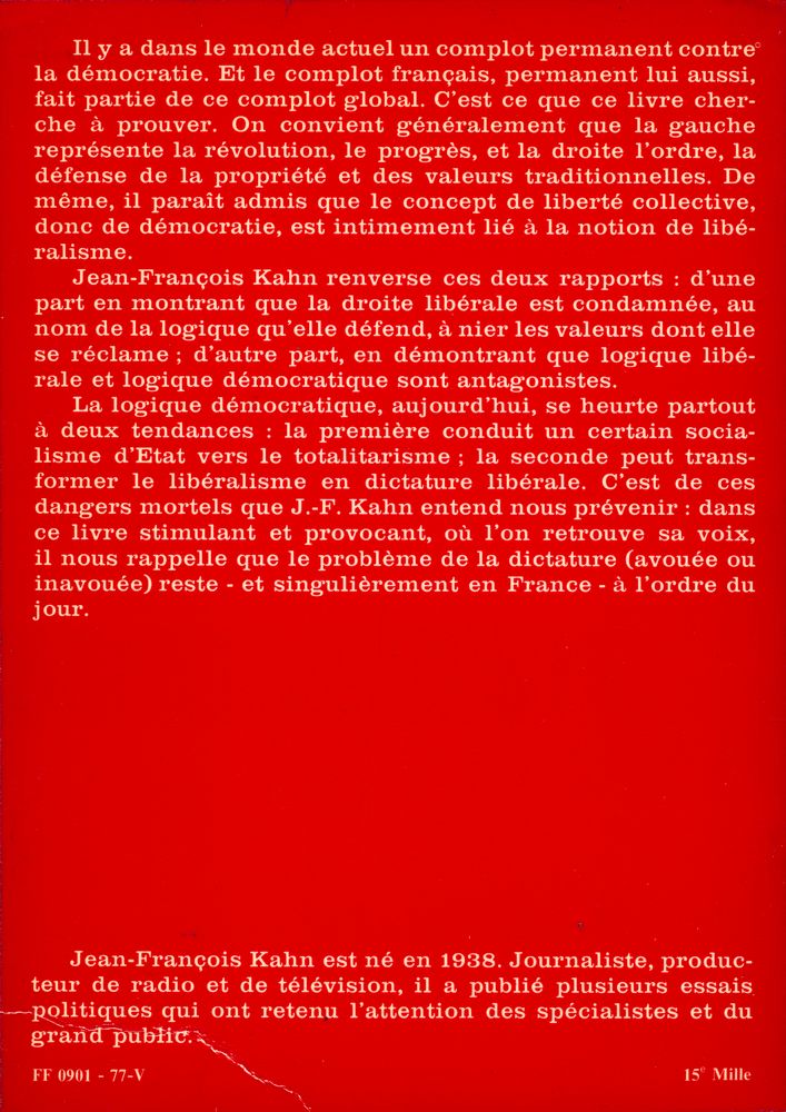 『COMPLOT CONTRE LA DEMOCRATIE』 3