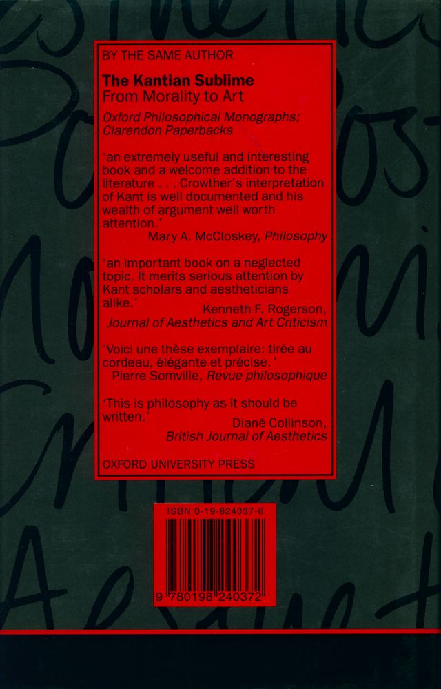 『Critical Aesthetics and Postmodernism』 3
