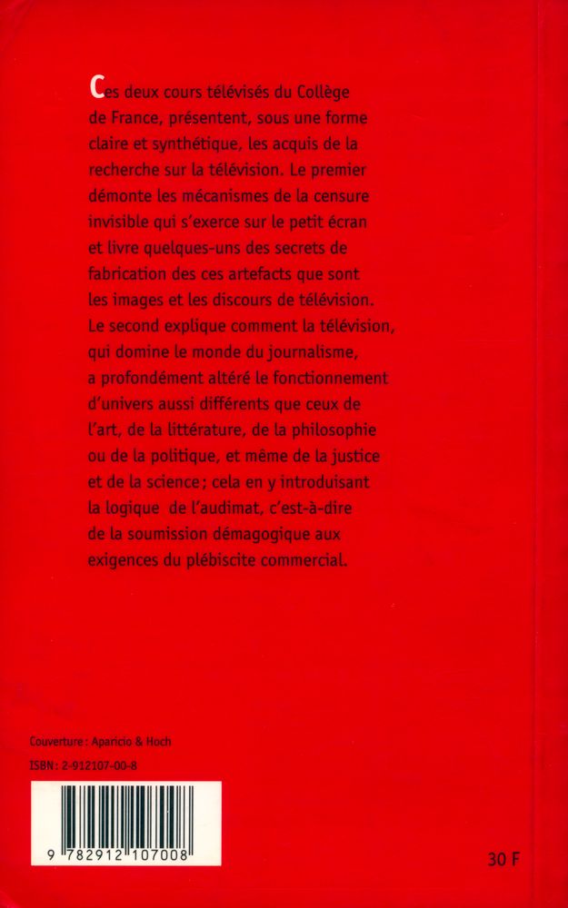 『Sur la télévision : suivi de L'emprise du journalisme』 3