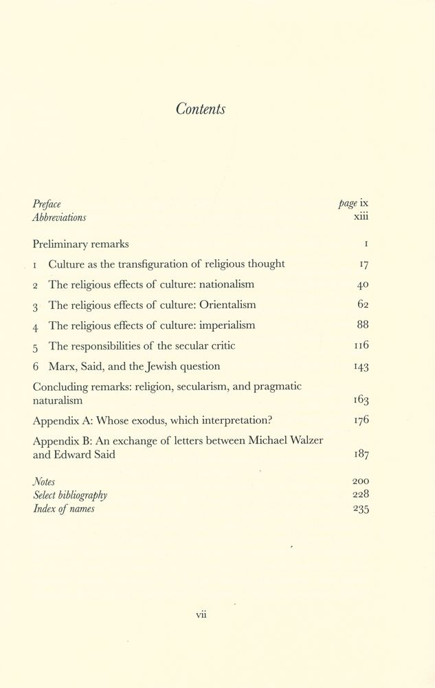 『Edward Said and the religious effects of culture』 2