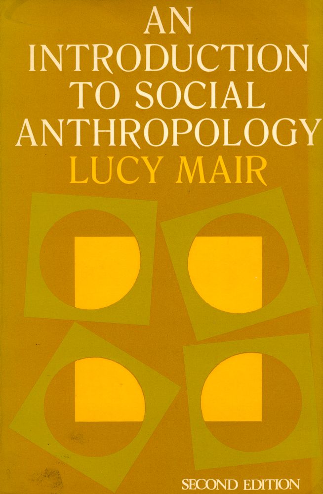 『AN INTRODUCTION TO SOCIAL ANTHROPOLOGY』 1