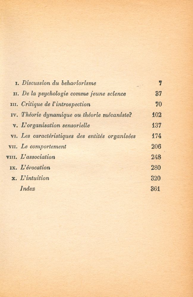 『Psychologie de la forme : INTRODUCTION A DE NOUVEAUX CONCEPTS EN PSYCHOLOGIE』 2