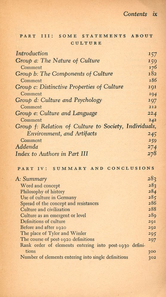 『CULTURE : A Critical Review of Concepts and Definitions』 4