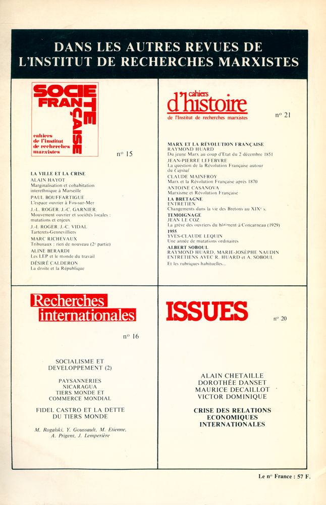 『La Pensée』 N° 246 - Juillet - Août 1985 3