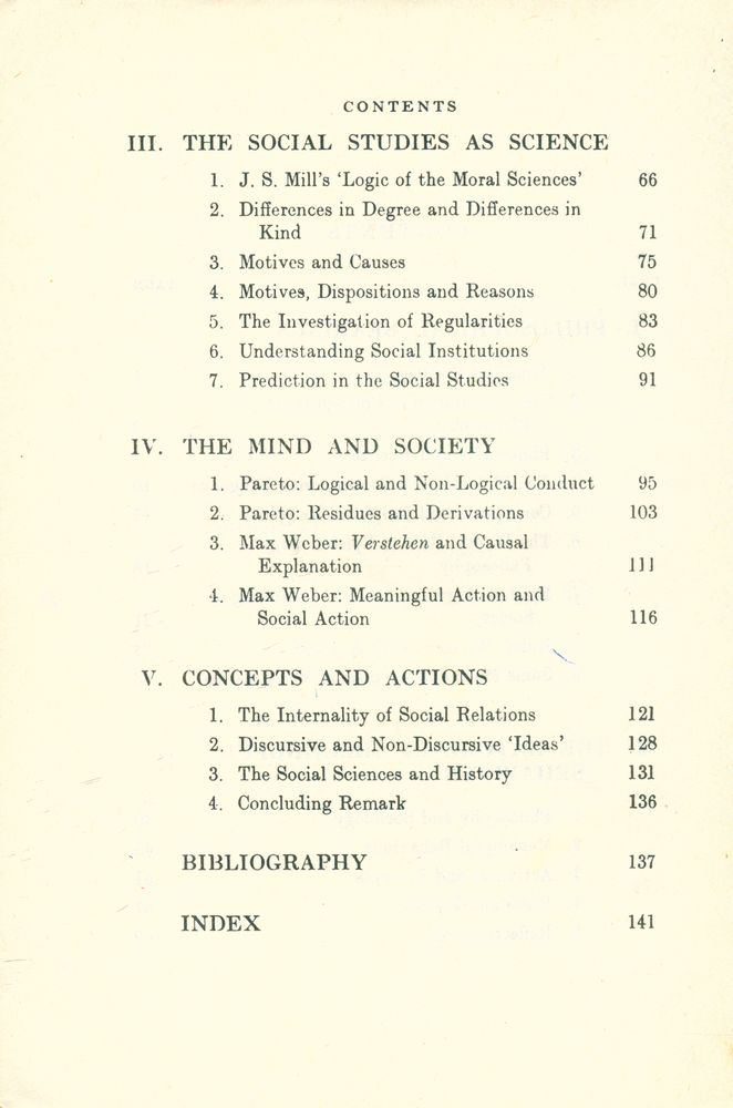 『Studies in Philosophical Psychology : The Idea of a Social Science and Its Relation to Philosophy』 3