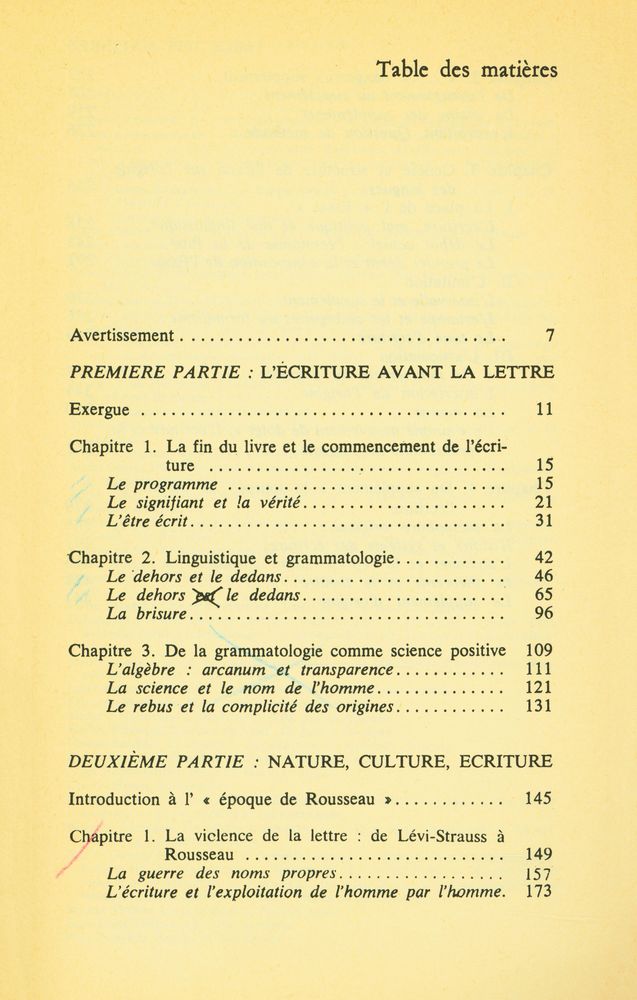 『DE LA GRAMMATOLOGIE』 2