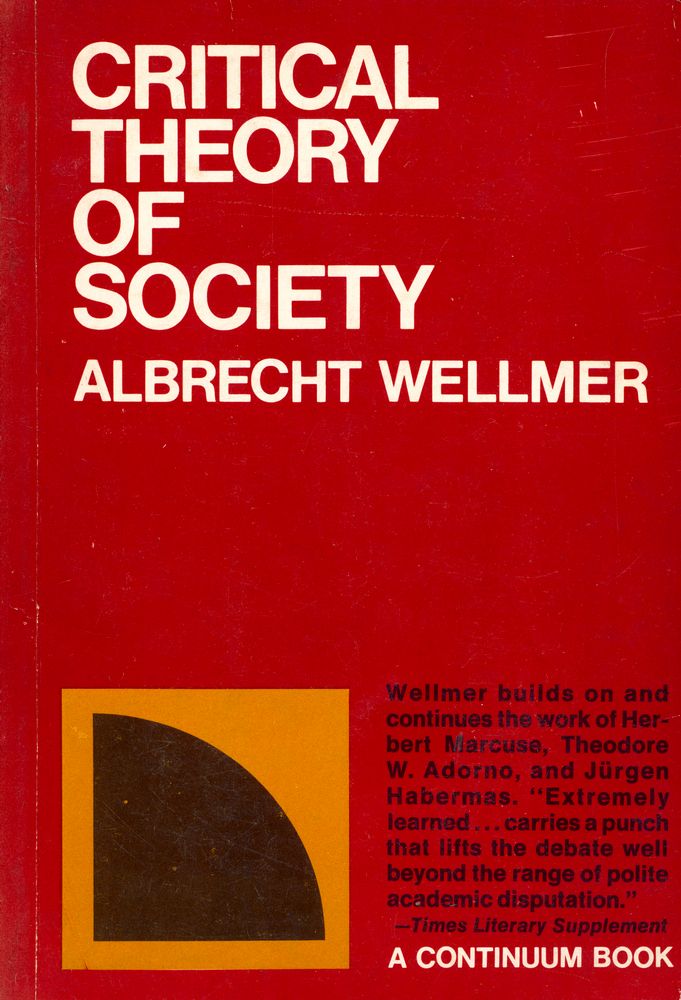 『CRITICAL THEORY OF SOCIETY』 1