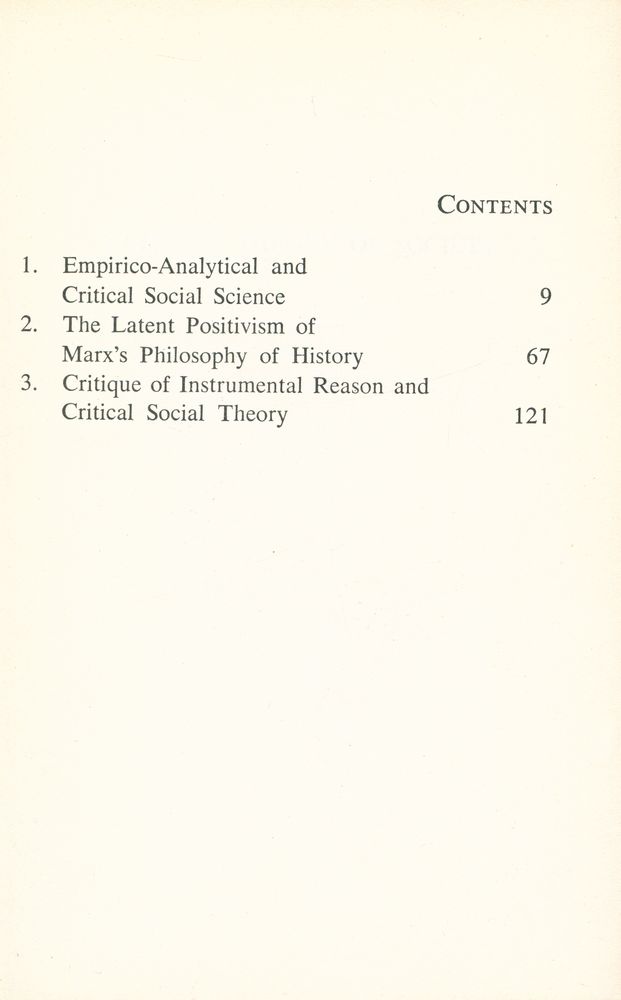 『CRITICAL THEORY OF SOCIETY』 2