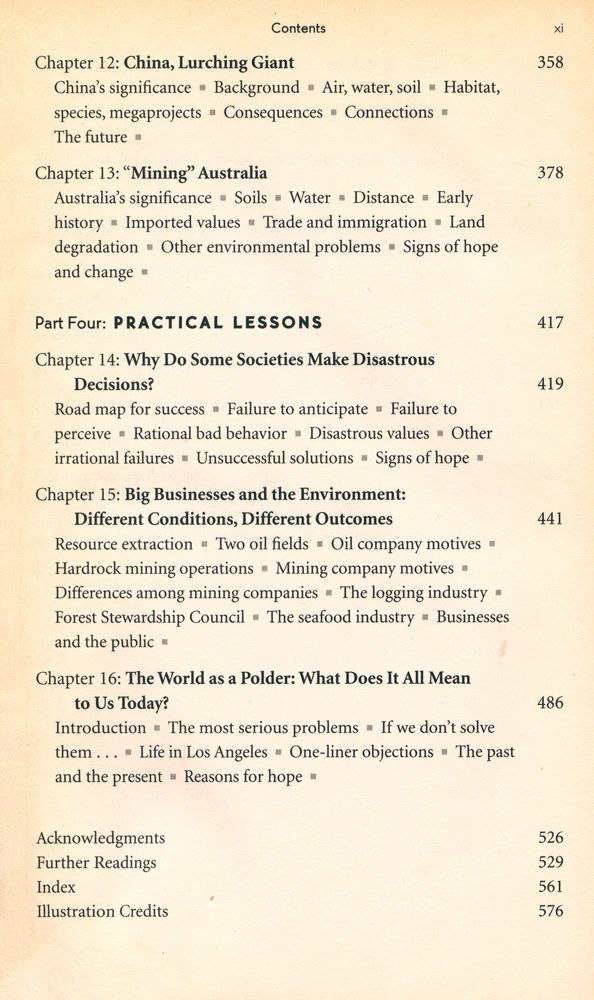 『Collapse : how societies choose to fail or succeed』 4