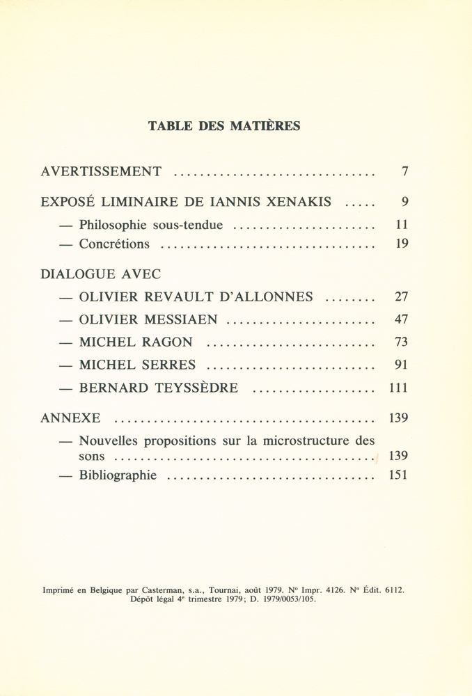 『arts/sciences alliages : iannis xenakis』 2
