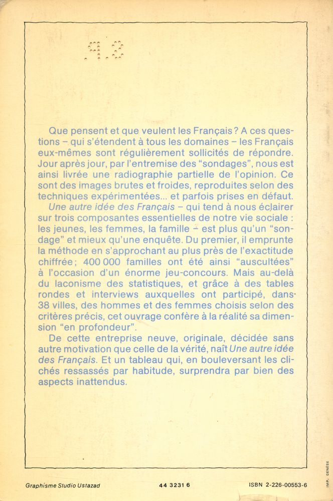 『UNE AUTRE IDÉE DES FRANÇAIS』 4
