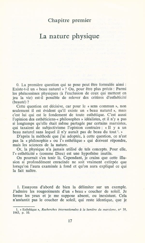 『GENESE DES PHENOMENES ESTHETIQUES』 2