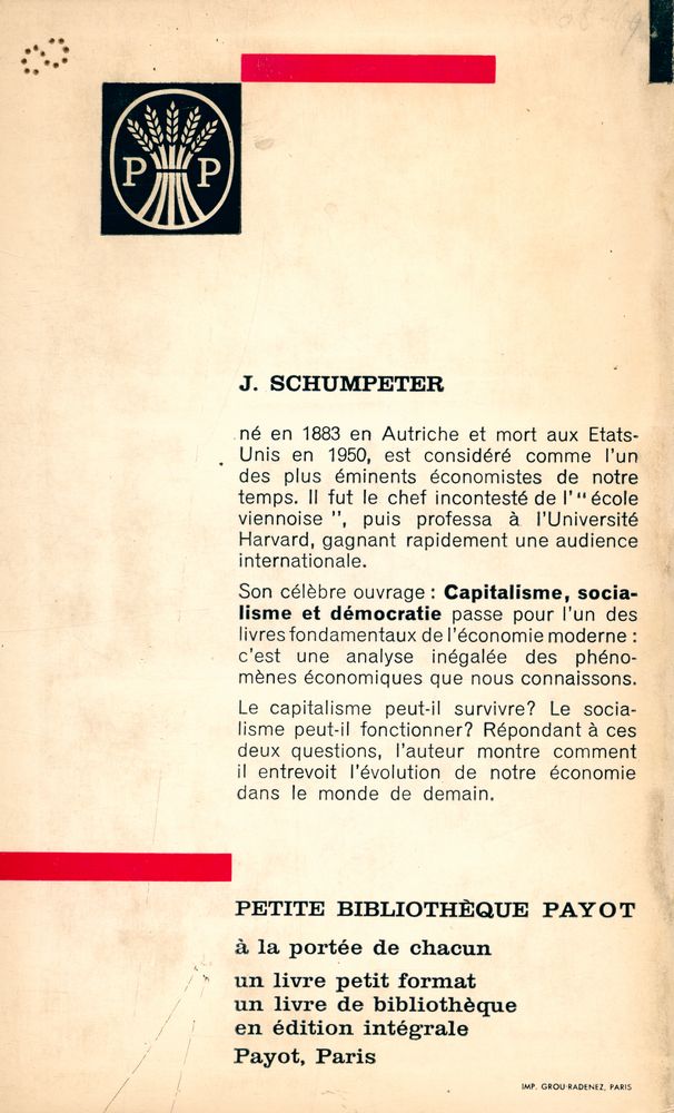 『CAPITALISME SOCIALISME ET DÉMOCRATIE』 5