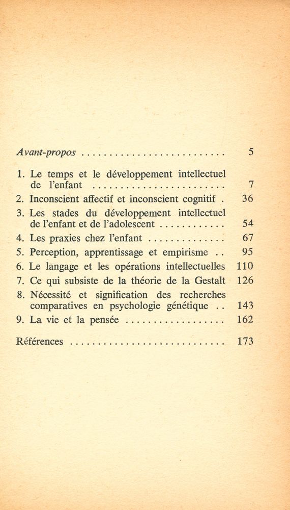 『PROBLÈMES DE PSYCHOLOGIE GÉNÉTIQUE』 2