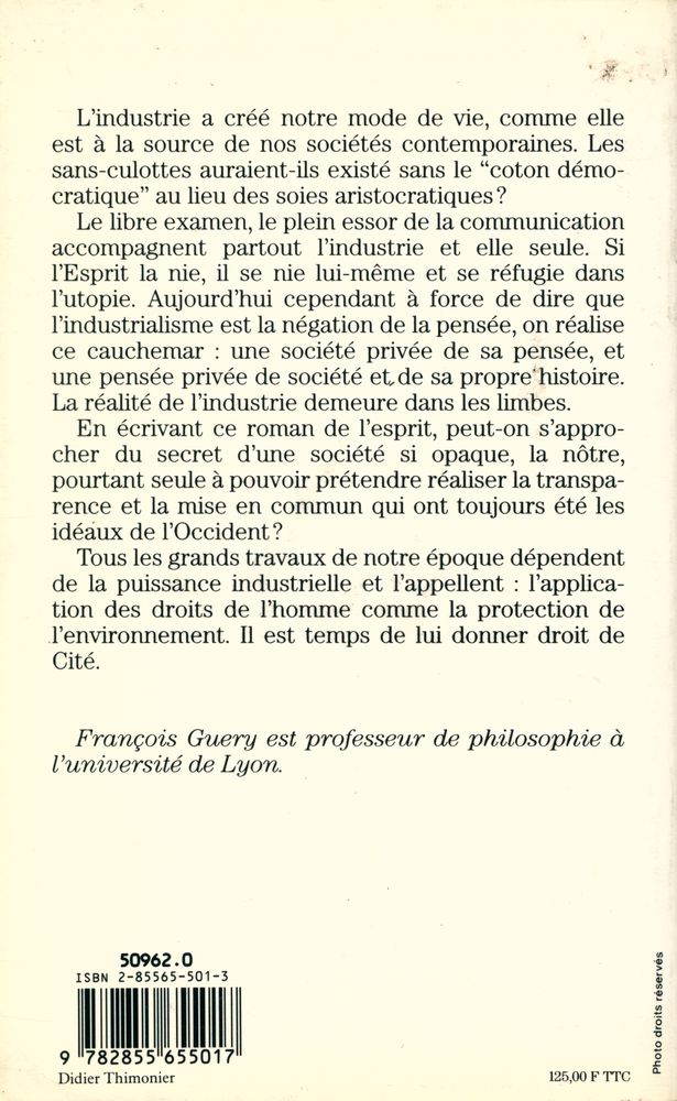 『La société industrielle et ses ennemis』 3