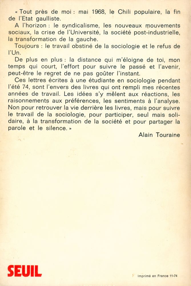 『lettres à une étudiante』 4