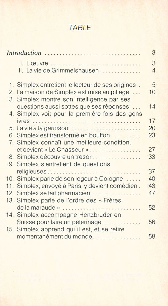 『Les Aventures de simplicius simplicissimus』 2
