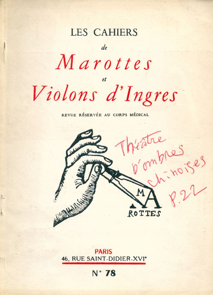 『LES CAHIERS DE MAROTTES ET VIOLONS D'INGRES』 NUMÉRO 78 3e TRIMESTRE 1967 1
