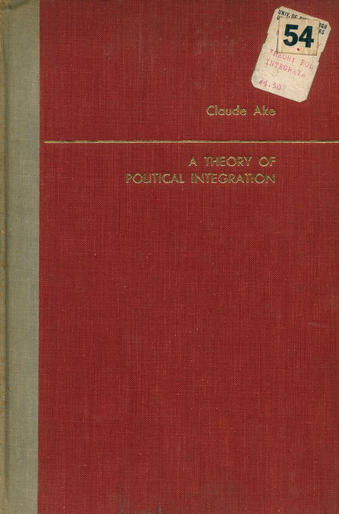 『A Theory of Political Integration』 1