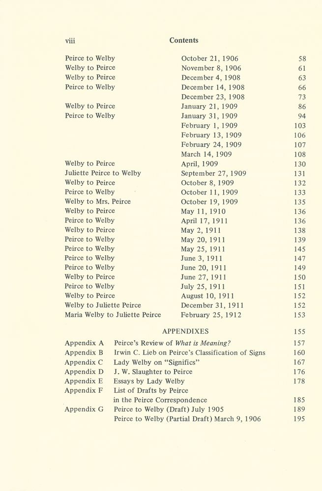 『Semiotic and Significs : The Correspondence BETWEEN Charles S. Peirce and Victoria Lady Welby』 3