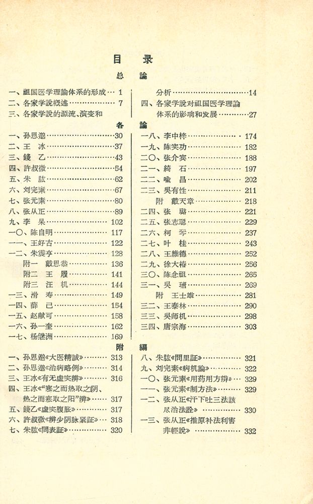 『中医各家学说』 2
