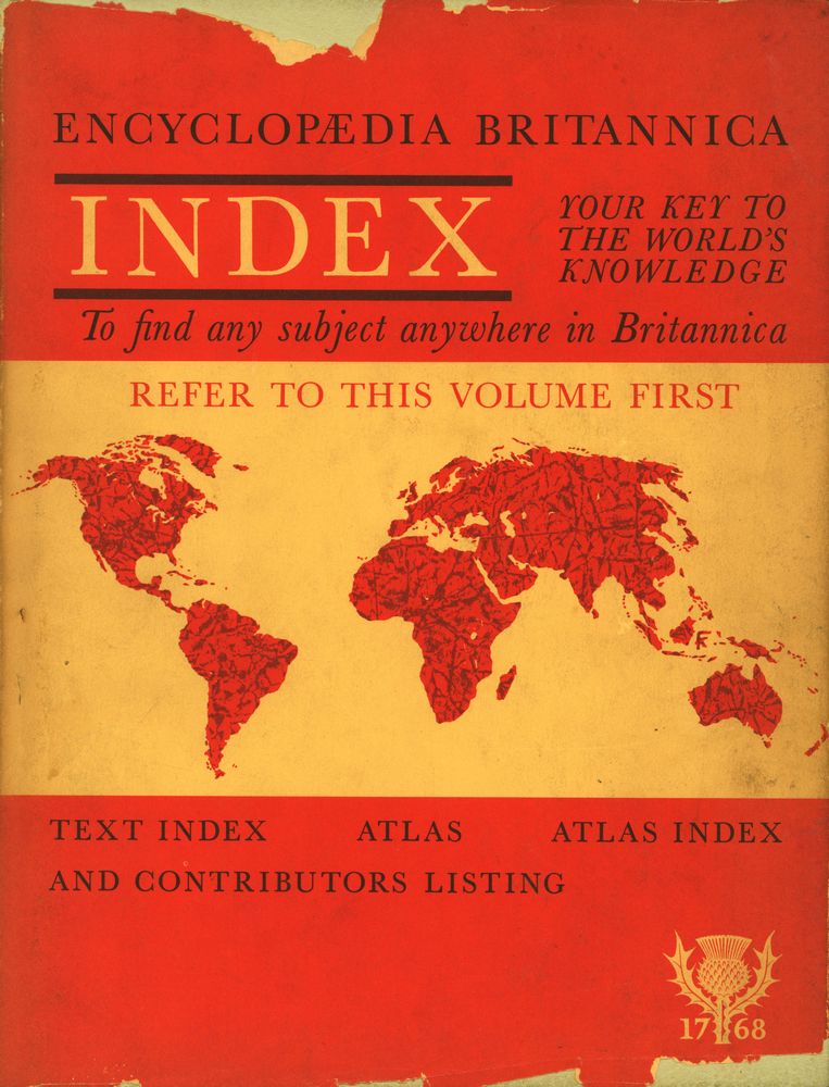 『ENCYCLOPÆDIA BRITANNICA INDEX』 1