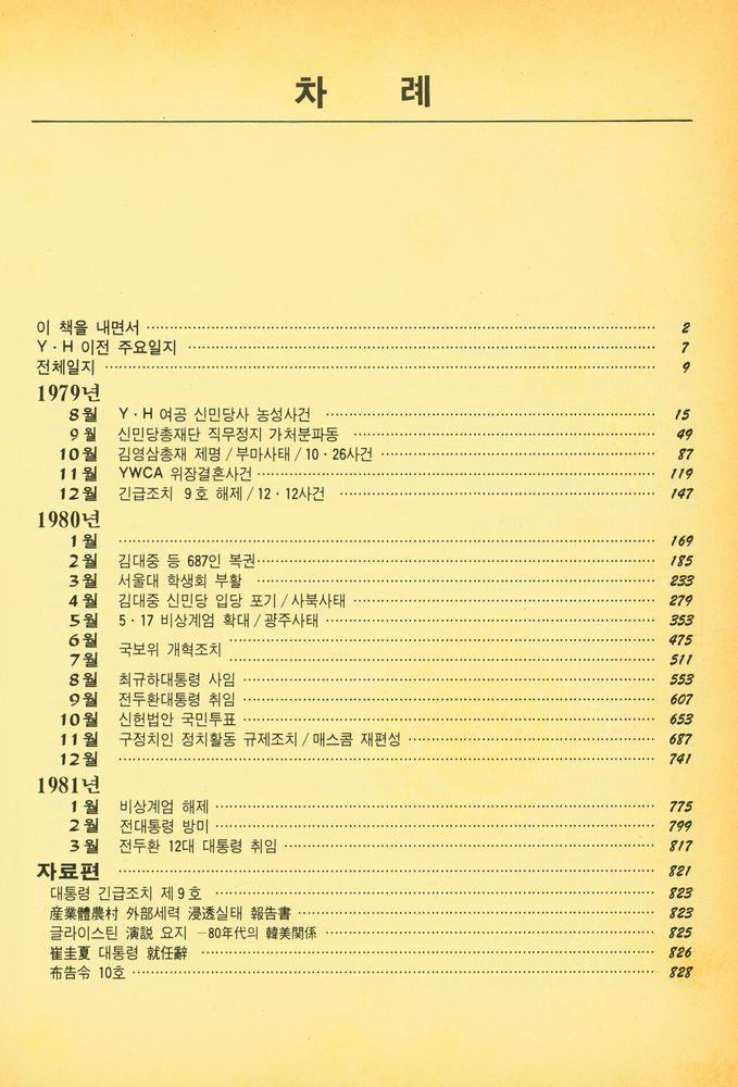 『최현대사자료선 - 80년 전후 격동의 한국사회 1』 2