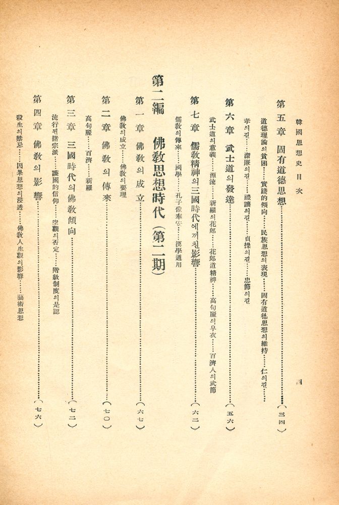 『韓國思想史(한국사상사)』 3