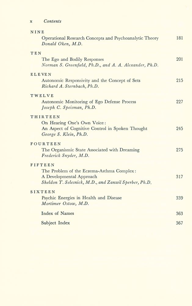 『Psychoanalysis and Current Biological Thought』 3