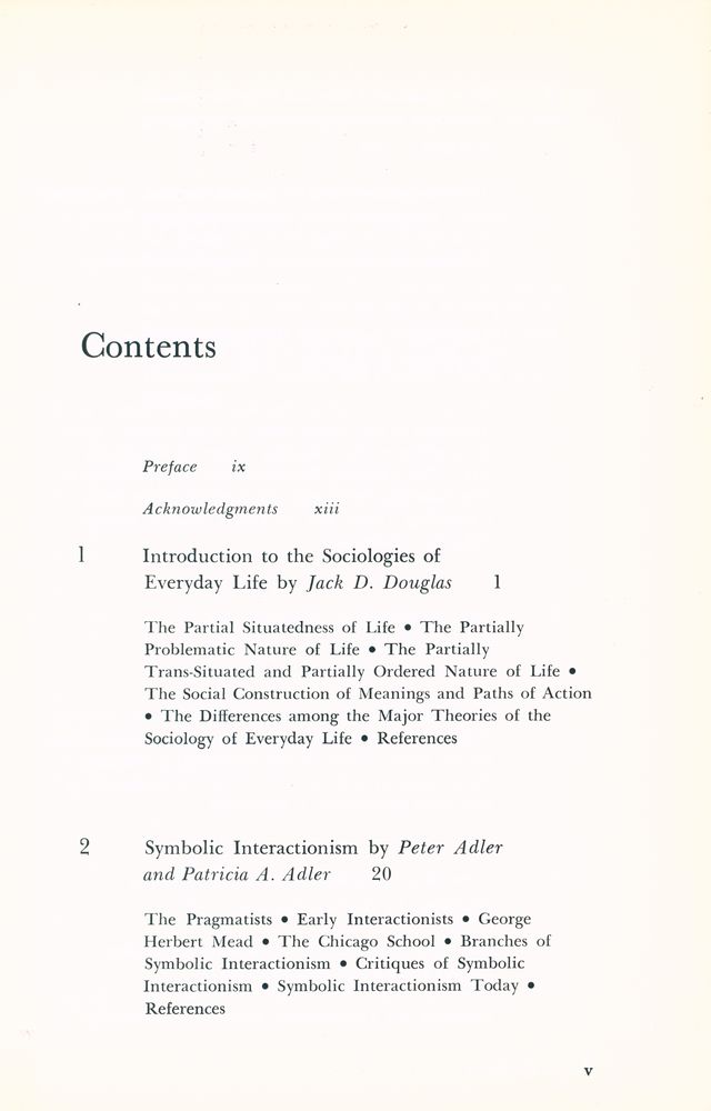 『Introduction to the sociologies of everyday life』 2