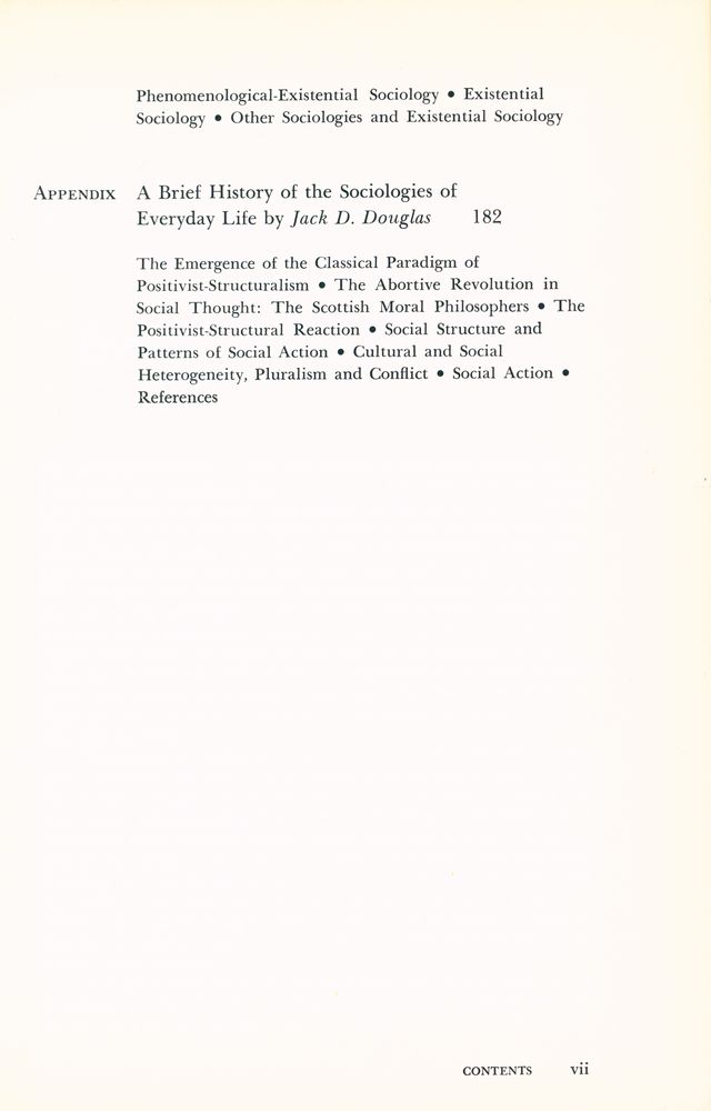 『Introduction to the sociologies of everyday life』 4