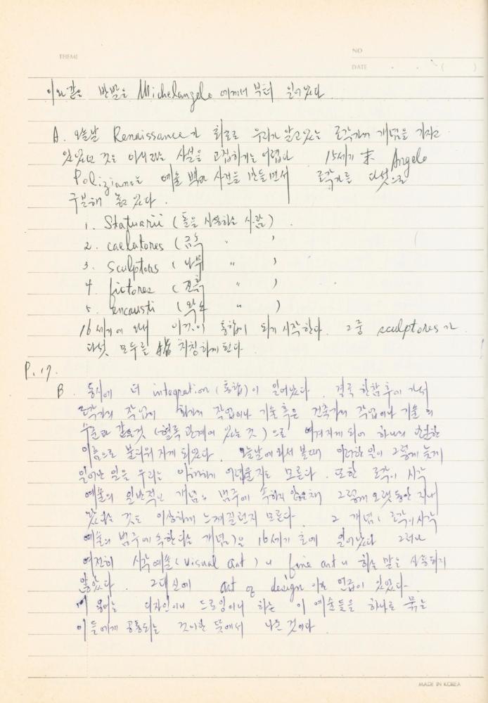 現代美術論 講議資料-II(현대미술론 강의자료-2) 노트
