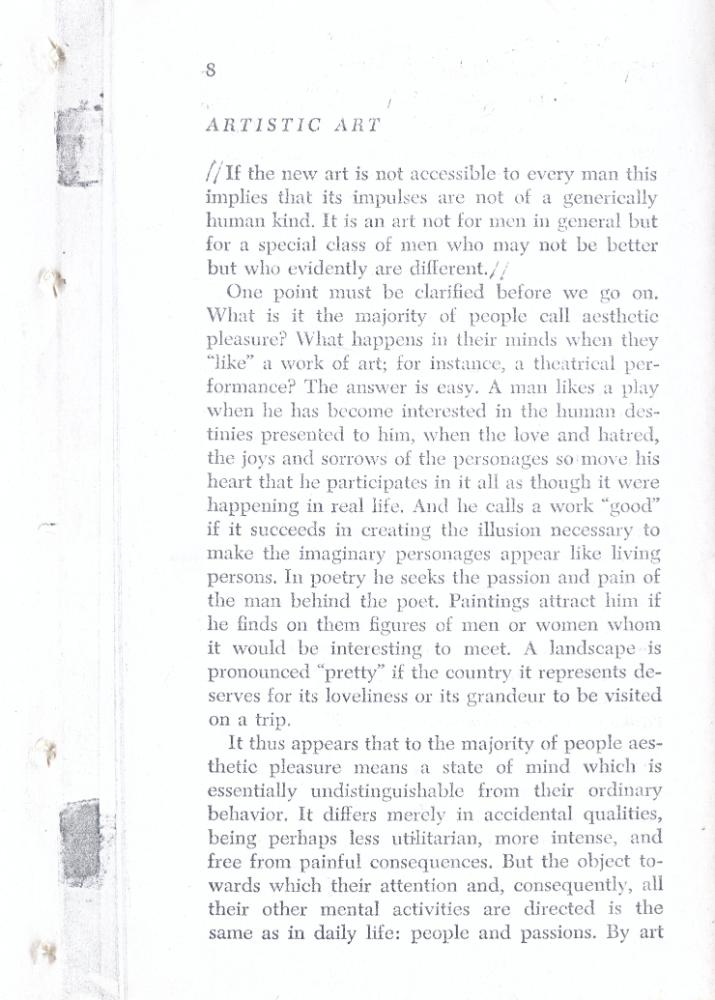 『The Dehumanization of Art』 7