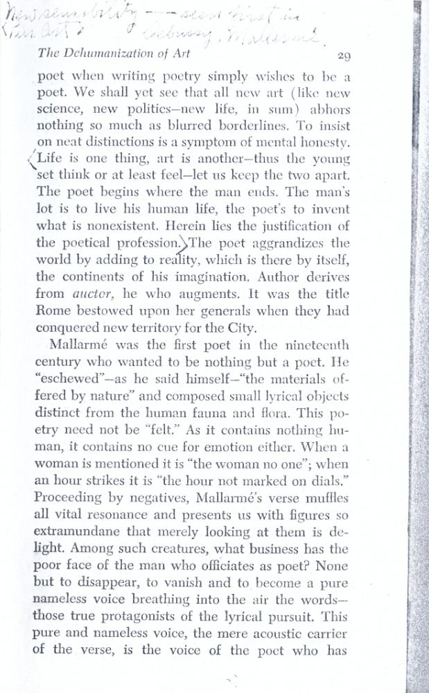 『The Dehumanization of Art』