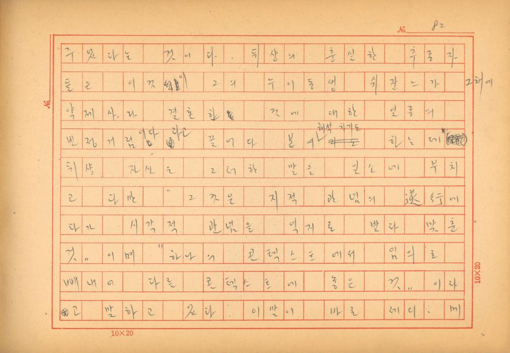 「마르셀 뒤샹의 레디메이드에 관한 연구」 초안 육필원고