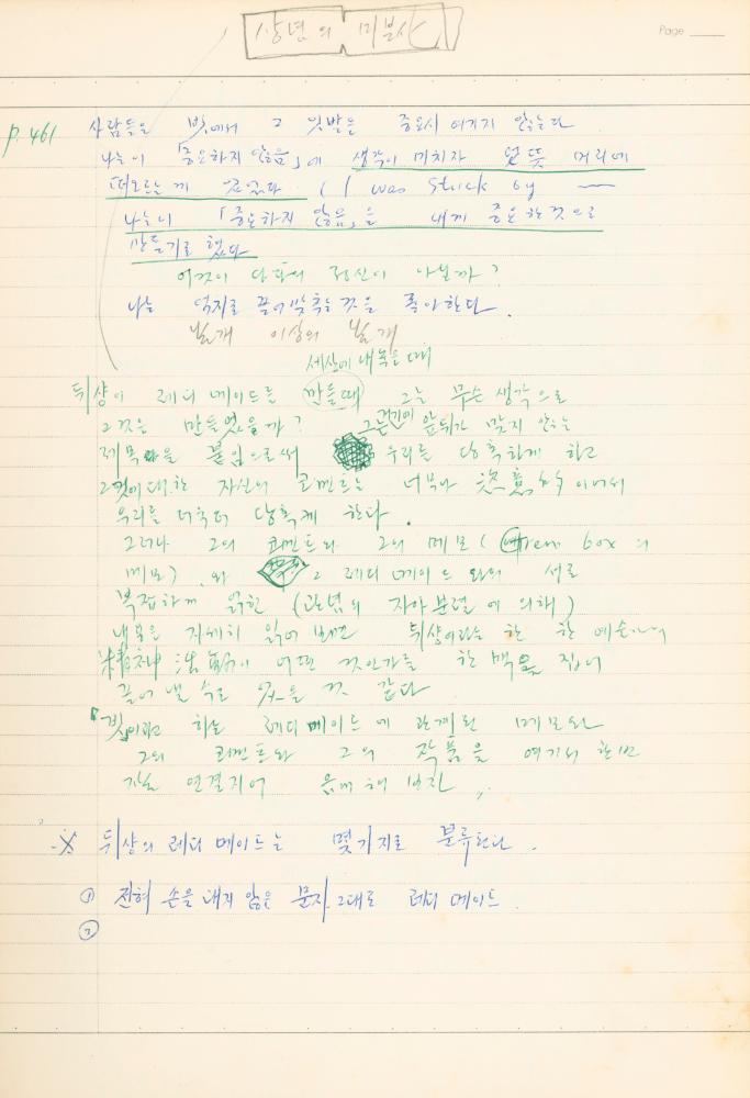 마르셀 뒤샹 관련 노트