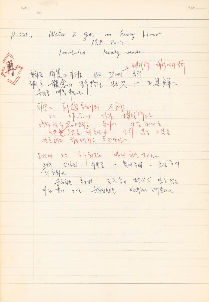 마르셀 뒤샹 관련 노트