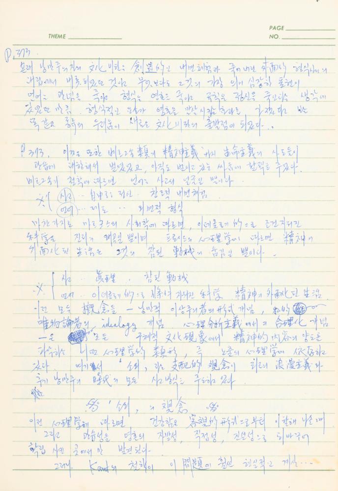서양미술사 관련 1980년대 후반 1990년대 초 노트