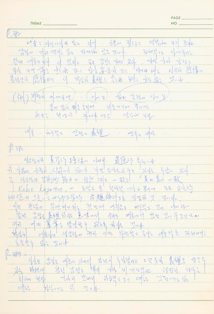 서양미술사 관련 1980년대 후반 1990년대 초 노트
