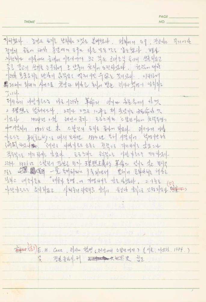 서양미술사 관련 1980년대 후반 1990년대 초 노트