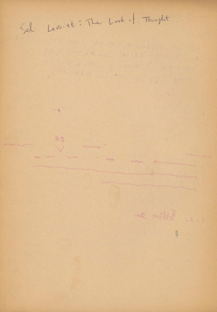 〈평면 오브제〉 관련 내용이 포함된 1970년대 후반 김용익 노트