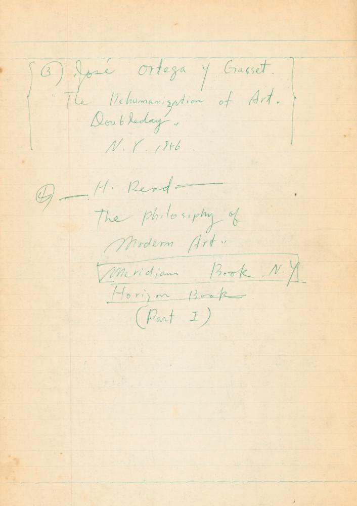 1978년 현대예술사상특강 관련 노트 3